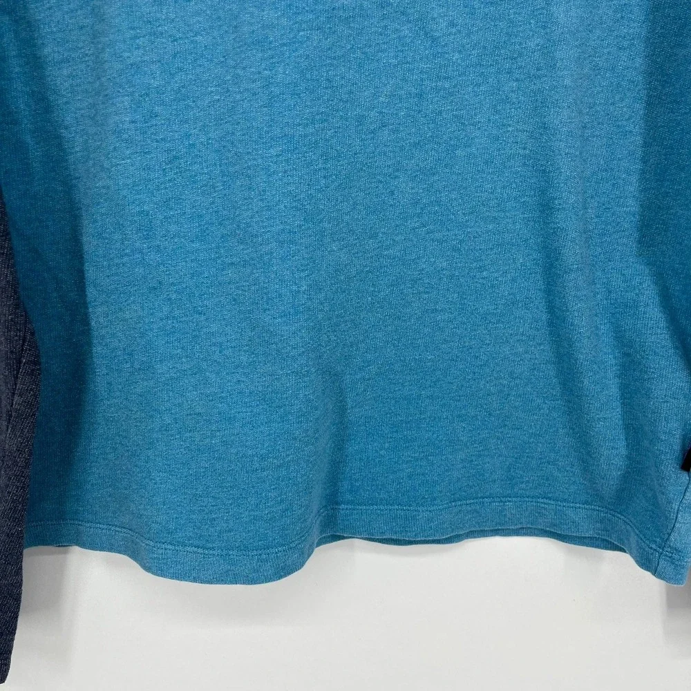 Patagonia Mens Blue Raglan Organic Cotton Fitz Roy Logo Sweatshirt STY39485 M